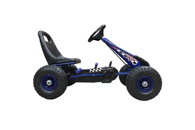 Kiddo Racer Pedal Go-Kart for Kids (Ages 4-8) – Outdoor Ride-On Toy, Adjustable Seat, Sturdy Steel Frame | Wowcher