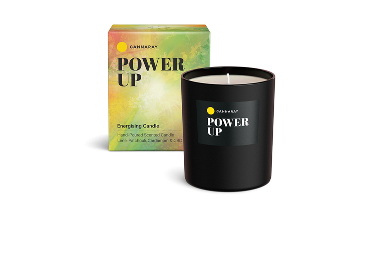 Power Up Candle: CBD, Lime, Patchouli & Cardamom for Revived Ambiance | Wowcher