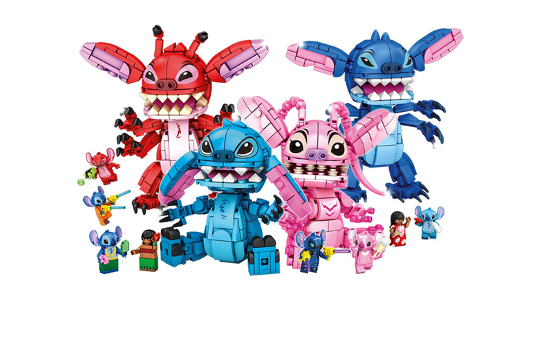 EARLY BIRD! Lilo & Stitch  Building Blocks - Fun, Poseable Disney Display Toy | Wowcher