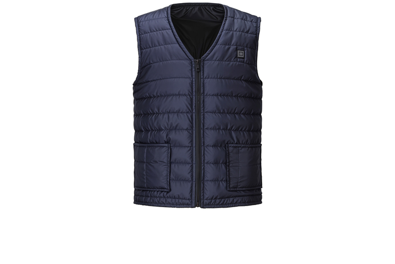 Unisex Black V-neck Heated USB Gilet with Adjustable Zones and Temperatures | Wowcher
