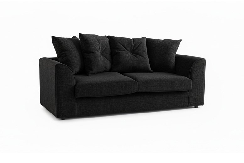 Dylan Kira Grey 3-Seater Sofa with Premium Comfort | Wowcher Dylan Kira Grey 3-Seater Sofa with Premium Comfort | Wowcher