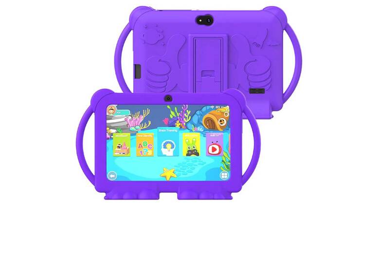 Android 12 Kids Tablet, 7-Inch HD, Kid-Proof Case, Parental Controls | Wowcher