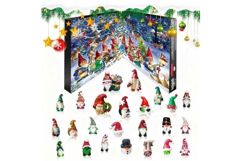 Christmas Santa & Dwarf Kids Advent Calendar – Festive Figurine Countdown | Wowcher