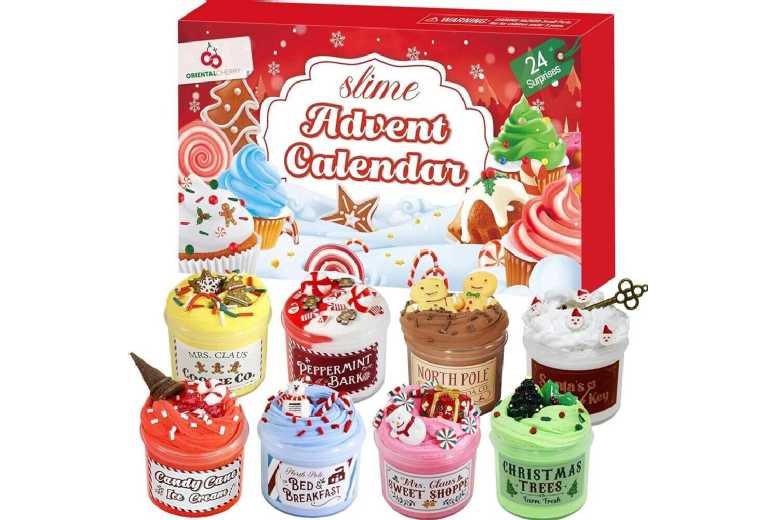 Kids DIY Slime Advent Calendar – 24 Surprises Christmas Countdown | Wowcher
