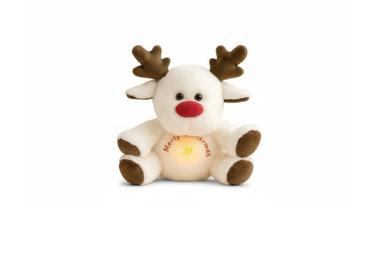 Stuffed Breathing Plush Reindeer Toy – Realistic & Calming! | Wowcher