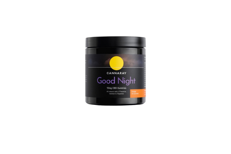 Cannaray Good Night CBD Gummies with Valerian, Lavender and Chamomile | Wowcher
