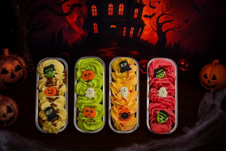 Spooky Halloween Mini Cakes – Six Adorably Decorated Festive Treats | Wowcher