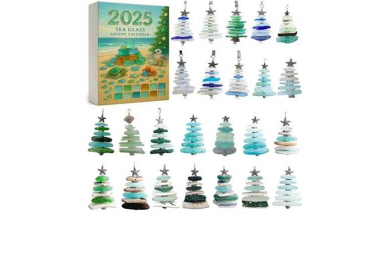 2025 Sea Glass Christmas Tree Advent Calendar Ornament for Festive Decor | Wowcher 2025 Sea Glass Christmas Tree Advent Calendar Ornament for Festive Decor | Wowcher
