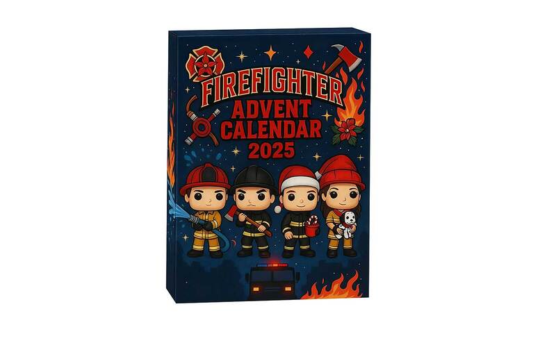 2D Acrylic Firefighter-Themed 24-Piece Advent Calendar | Wowcher