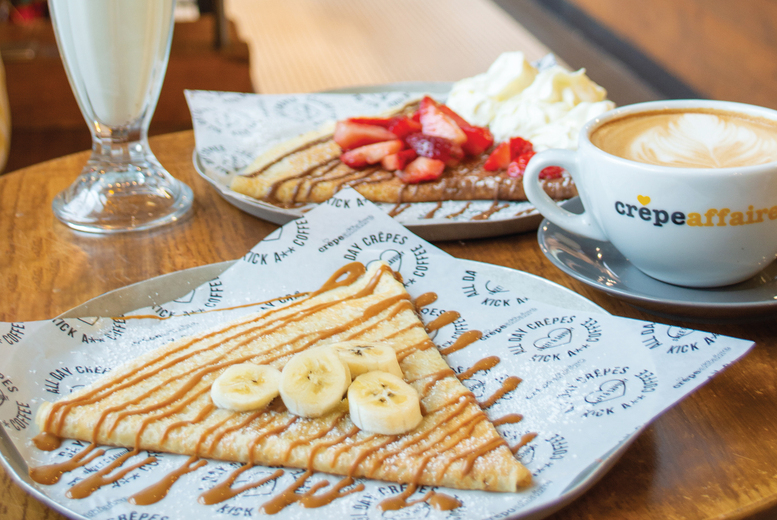 Sweet or Savoury Crêpe and Drink For Up To 4 People at Crêpeaffaire - 7 Locations | Wowcher