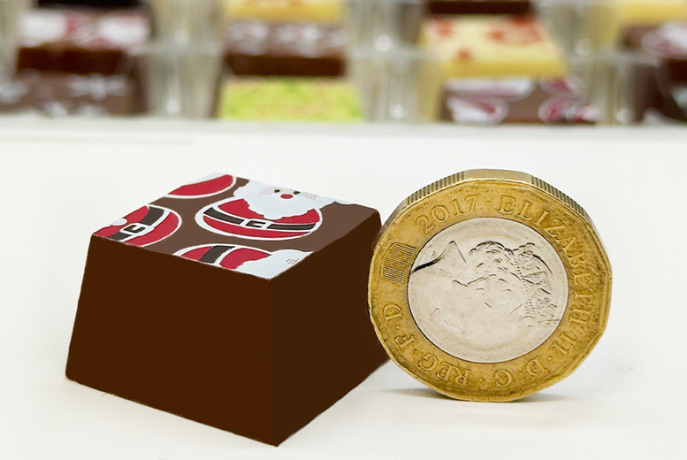 Luxury 24 Piece Chocolate Christmas Advent Calendar w/ Festive Pink Packaging – Perfect for Gifting | Wowcher