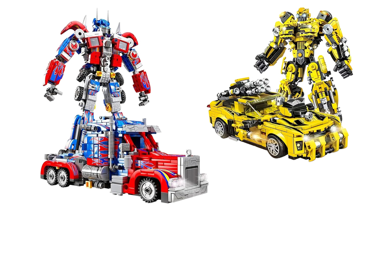 2-in-1 Transforming Car Model Building Kit for Kids & STEM Fun | Wowcher