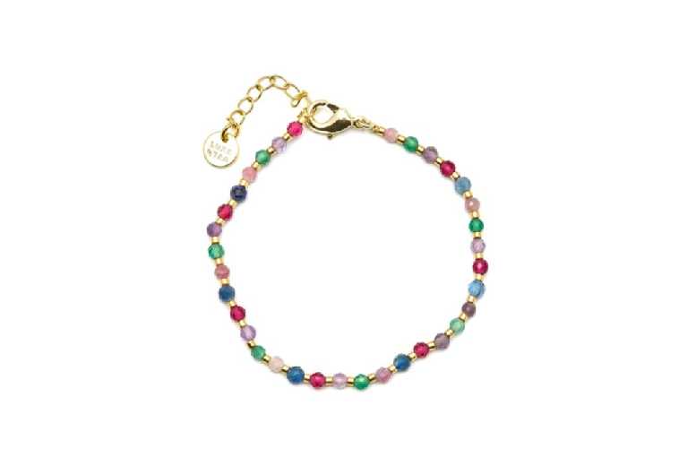 Aiel Multicolour Crystal Bracelet, 18K Gold Plated, Adjustable 16.5-20cm – Vibrant Charm Bangle | Wowcher Aiel Multicolour Crystal Bracelet, 18K Gold Plated, Adjustable 16.5-20cm – Vibrant Charm Bangle | Wowcher