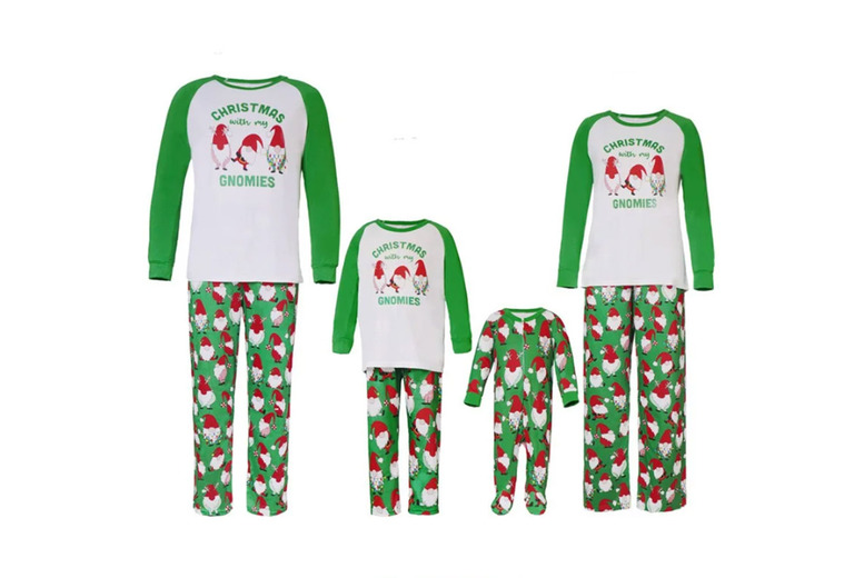 Christmas with my Gnomies Printed Family Pyjama Bundles – Single or 3, 4, or 5-Piece Bundles – Multiple Sizes | Wowcher Christmas with my Gnomies Printed Family Pyjama Bundles – Single or 3, 4, or 5-Piece Bundles – Multiple Sizes | Wowcher