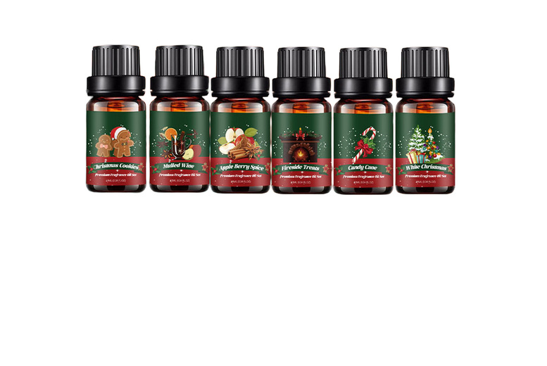 6 Piece Aromatherapy Essential Oil Christmas Gift Set | Wowcher
