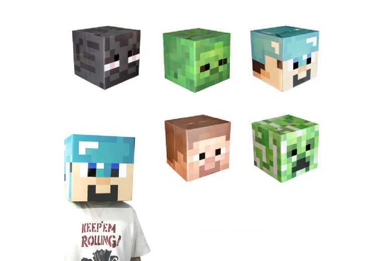 Minecraft Pixel Headgear Decorative Cardboard Mask – Eco-Friendly, Lightweight, 30cm | Wowcher Minecraft Pixel Headgear Decorative Cardboard Mask – Eco-Friendly, Lightweight, 30cm | Wowcher