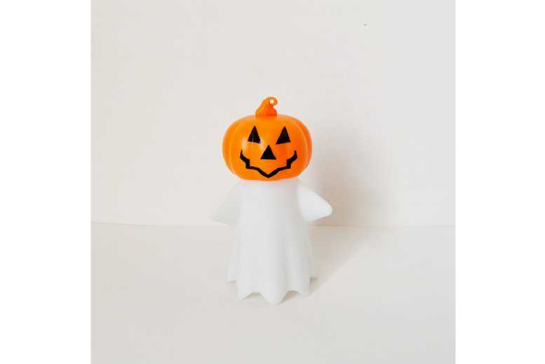 Halloween LED Ghost Candle Table Light – Decorative PVC Pumpkin Lamp | Wowcher