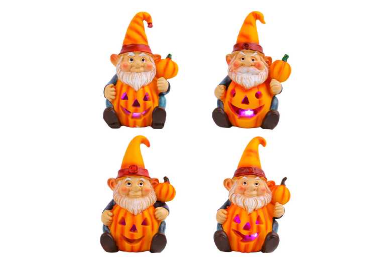 Resin LED Halloween Pumpkin Gnome Light-Up Ornament – Whimsical Garden & Home Decor | Wowcher Resin LED Halloween Pumpkin Gnome Light-Up Ornament – Whimsical Garden & Home Decor | Wowcher