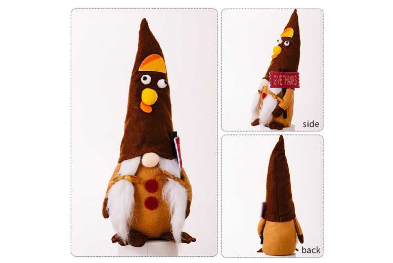 Turkey Gnome Figurine – Handcrafted Harvest Table Decor, Polyester & Fabric, 33cm | Wowcher Turkey Gnome Figurine – Handcrafted Harvest Table Decor, Polyester & Fabric, 33cm | Wowcher
