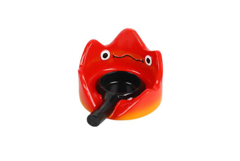 Calcifer Resin LED Candlestick Night Light – Decorative Flame Table Lamp Home Decor – Compact 9x11x5.5cm | Wowcher