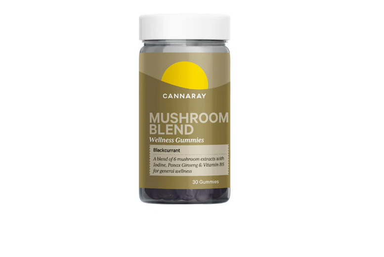 Cannaray Blackcurrant Gummies with Six Functional Mushrooms & Vitamins | Wowcher