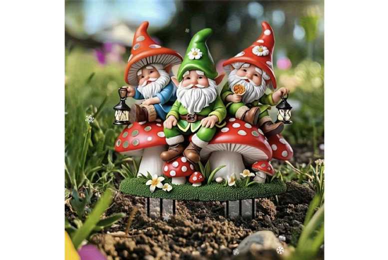 Acrylic Gnome Christmas Garden Ornament – Waterproof Outdoor Festive Decor | Wowcher