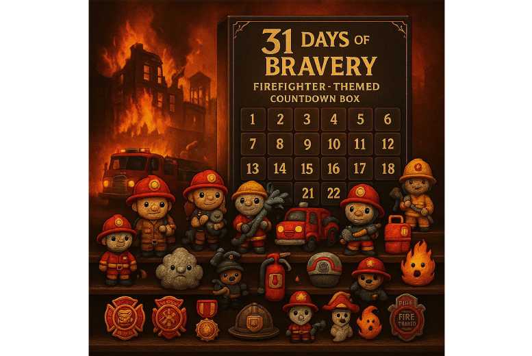 Firefighter Toy Advent Calendar – 31-Day Countdown Blind Box for Kids & Collectors | Wowcher