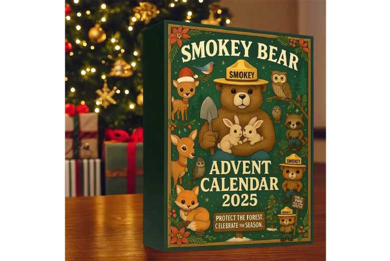 Smokey Bear 24-Day Christmas Advent Calendar – Festive Collectible for Families & Kids | Wowcher