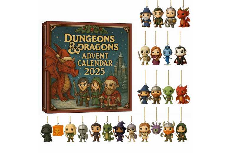 Dungeons & Dragons 2025 Advent Calendar – 24-Day Blind Box Collectible Gift for Gamers | Wowcher