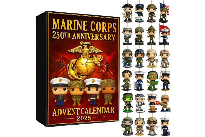 Marine Corps 250th Anniversary Advent Calendar – Red 2025 Limited Edition – 24 Surprise Gifts – For Families & Collectors | Wowcher