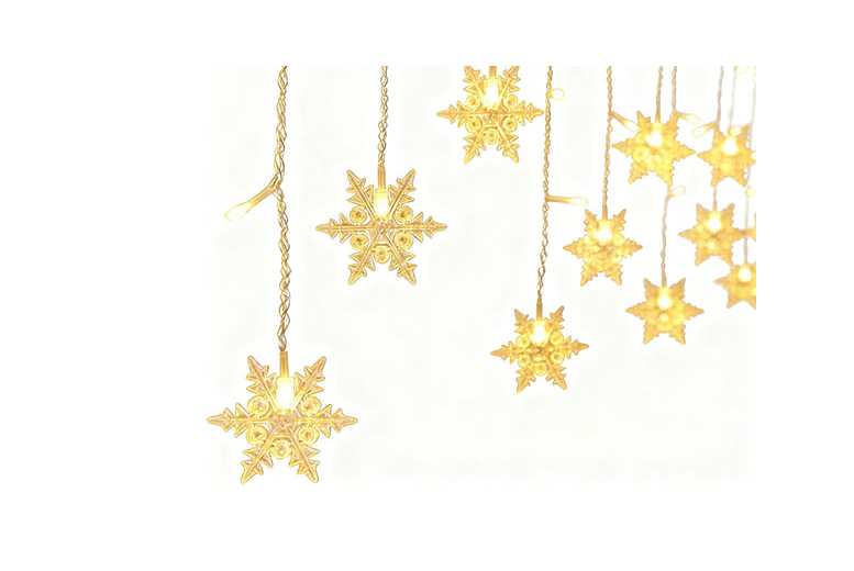4M LED Curtain String Lights – Battery-Operated Christmas Window & Party Decor (Snowflake or Tree) | Wowcher 4M LED Curtain String Lights – Battery-Operated Christmas Window & Party Decor (Snowflake or Tree) | Wowcher