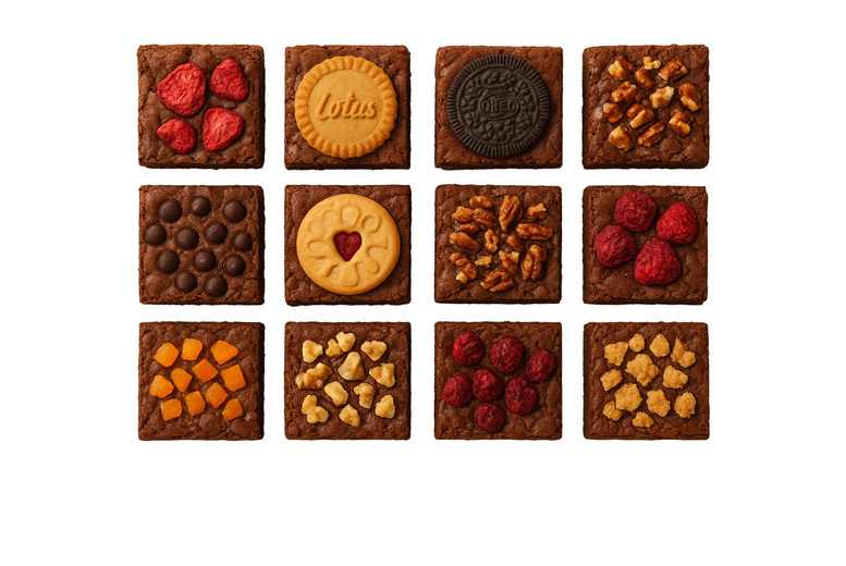 12 Piece Handcrafted Gourmet Brownie Box – 3 Premium Flavour Options – The Cupcake Florist | Wowcher