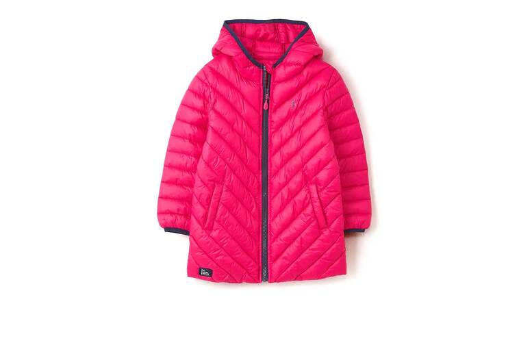 Georgia Kids’ Bright Pink Padded Coat With Recycled Warmth and Style – 7 Sizes | Wowcher