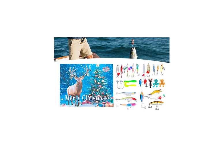 24 Days Fishing Lure Advent Calendar – 24 Surprises for Anglers, Gift for Fishing Lovers | Wowcher