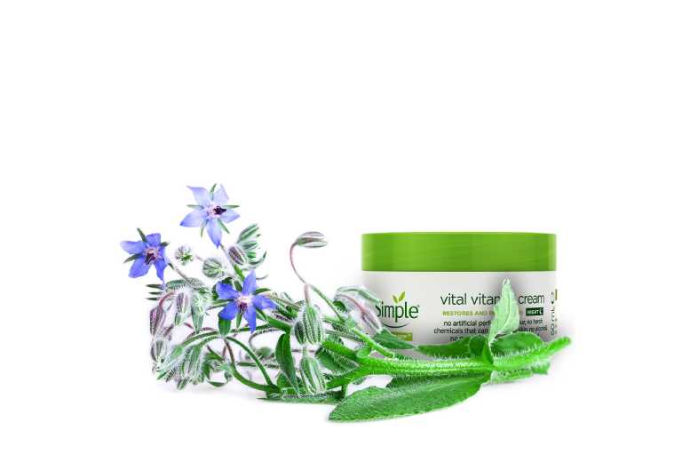 Simple Vital Vitamin Night Cream – Hydrating Cream for Sensitive Skin, 50ml | Wowcher