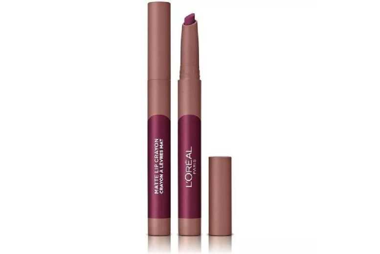 L’Oréal Infallible Matte Lip Crayon – Long-Lasting Smudge-Proof Matte Lipstick, Shade 116 Cherryfic | Wowcher