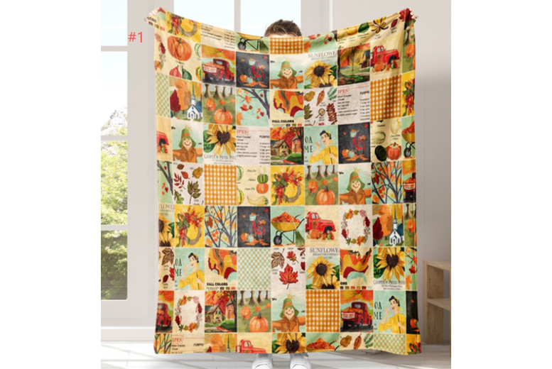 Luxury Christmas Print Microfibre Blanket – Super Soft, Machine Washable, All-Season Comfort | Wowcher