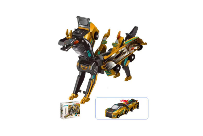 Pegasus & Golden Dragon Transforming Dinosaur Car Toy – Ages 3+, Educational, Imaginative Play, Unisex Gift | Wowcher