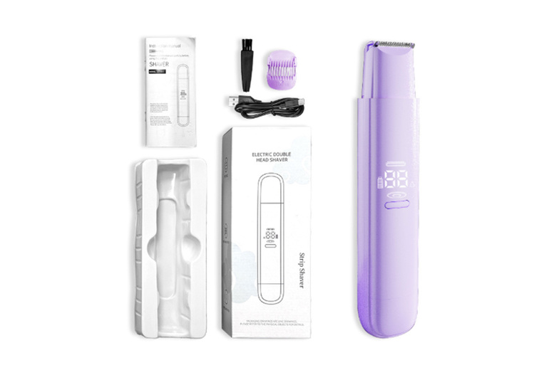 Women’s Dual Head Electric Epilator & Rechargeable Shaver – Smooth Body Hair Removal, Wet & Dry Use | Wowcher