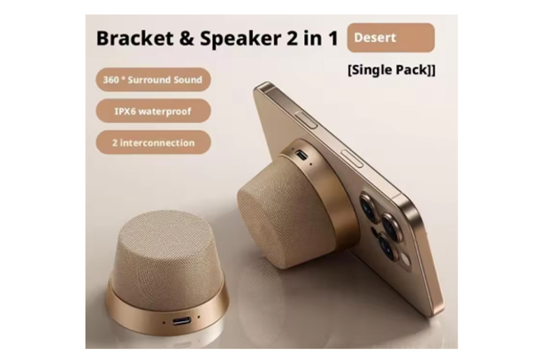 2-in-1 Wireless Bluetooth Car Speaker & Magnetic Phone Holder – Portable HiFi Audio | Wowcher 2-in-1 Wireless Bluetooth Car Speaker & Magnetic Phone Holder – Portable HiFi Audio | Wowcher