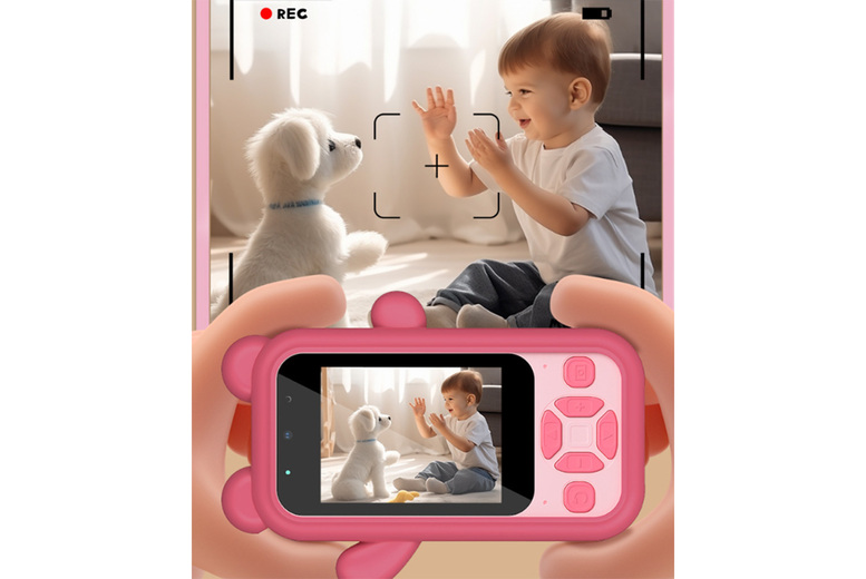 HD Kids' Mini Camera Phone Toy - Ages 3+, Educational, Battery-Operated, Creative Play | Wowcher