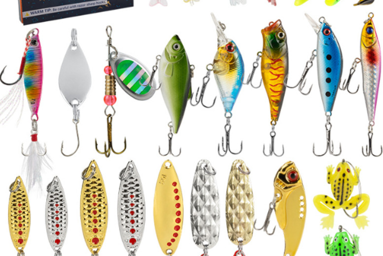 24-Piece Fishing Lure Advent Calendar Gift Set – 24 Surprises for Anglers | Wowcher