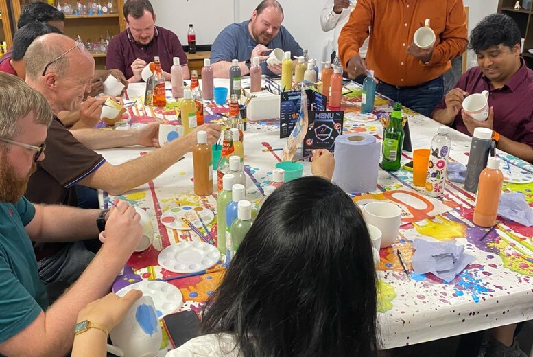 60-Min Pottery Painting Group Experience For 4 to 8 - With Build-a-Bear Option - The Activity Dome, Weston-Super-Mare | Wowcher