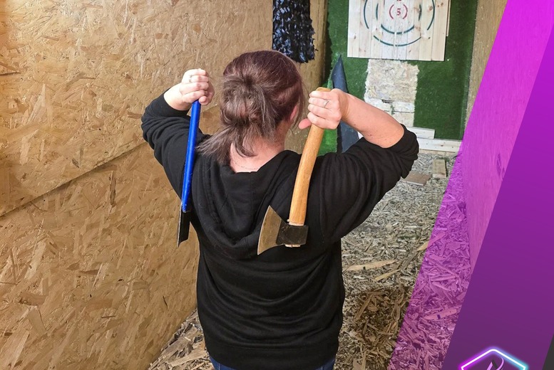 30 or 60-Minute Axe Throwing Session at The Activity Dome - For Four or Eight People | Wowcher