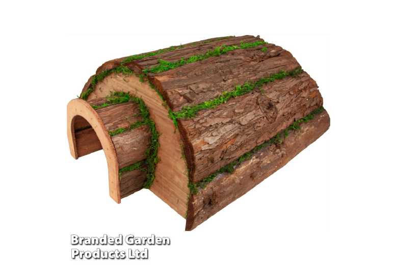 Premium Wooden Hedgehog Shelter – Camouflaged, Weather-Resistant, Wildlife Safe | Wowcher