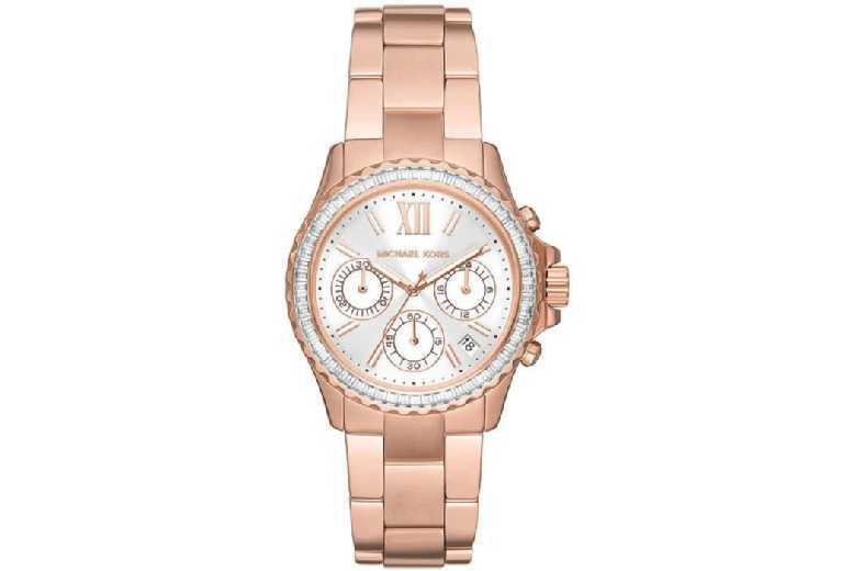Michael Kors Everest Women’s Rose Gold Chronograph Quartz Watch – 36mm Stainless Steel, Water-Resistant, Luxury Style | Wowcher Michael Kors Everest Women’s Rose Gold Chronograph Quartz Watch – 36mm Stainless Steel, Water-Resistant, Luxury Style | Wowcher