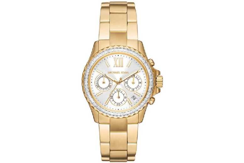 Michael Kors Everest Women’s Gold Chronograph Quartz Watch – 36mm Stainless Steel, Water-Resistant, Luxury Style | Wowcher Michael Kors Everest Women’s Gold Chronograph Quartz Watch – 36mm Stainless Steel, Water-Resistant, Luxury Style | Wowcher