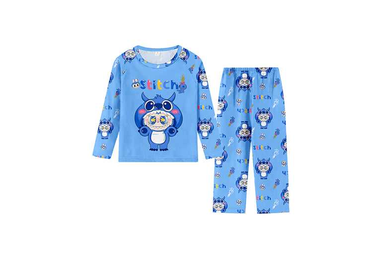 Stitch 2-Piece Kids’ Pyjamas – 100% Polyester, Fun Cartoon Print, Machine Washable | Wowcher Stitch 2-Piece Kids’ Pyjamas – 100% Polyester, Fun Cartoon Print, Machine Washable | Wowcher