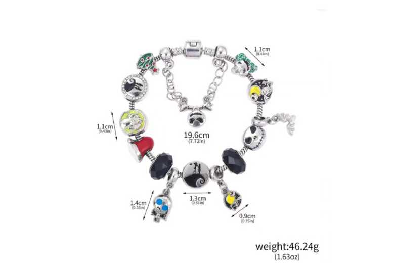 Halloween Treasures Adjustable Metal Charm Bracelet Blind Box – Holiday Gift, Mystery Surprise | Wowcher