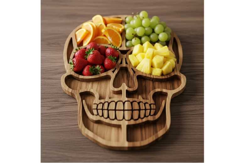 Natural Wood Halloween Charcuterie Platter Board – Food-Safe, Hand-Polished Tableware | Wowcher Natural Wood Halloween Charcuterie Platter Board – Food-Safe, Hand-Polished Tableware | Wowcher